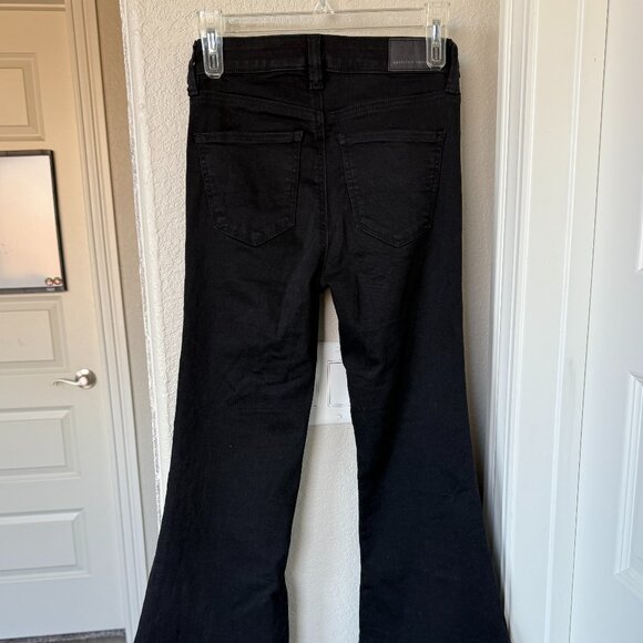 American Eagle Black Festival Flare Jeans size 0 Regular - Picture 2 of 5